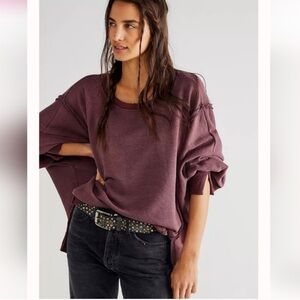 Free People We The Free Camden Sweatshirt Brandywine